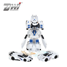 DWI 2019 New creative design radio control toys 2 in 1 rc car robot for selling